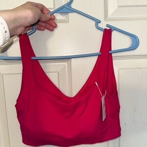 NWT S/M lululemon bend this scoop and square bra calypso pink